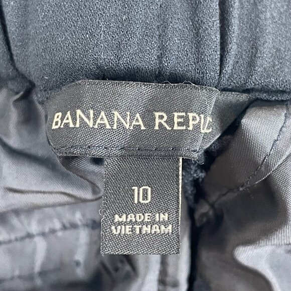 NEW Banana Republic Womens Size 10 Black Ankle Pull On Dress Pants Trousers - Picture 4 of 10